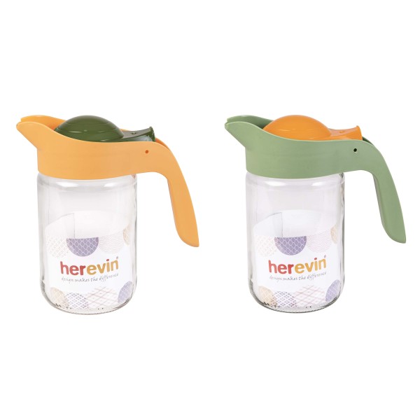 Sklenený džbán s viečkom TORO 660ml MIX farieb