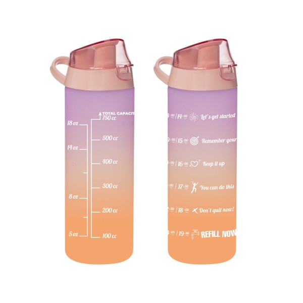 FĽAŠA NA VODU DVOJFAREBNÁ 750 ML, PLASTOVÁ