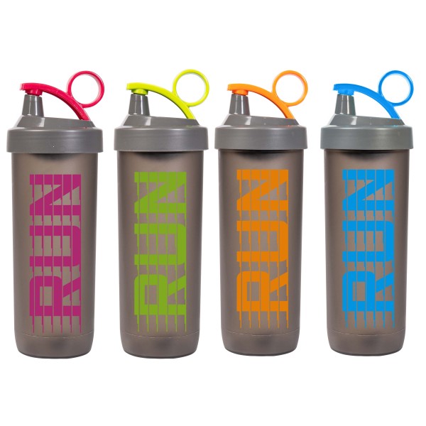 ŠEJKER NA FĽAŠE 740 ML, PLAST, RÔZNE FARBY