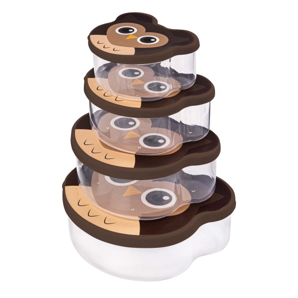 SADA 4 POHÁROV NA DESIATU SOVA 180/310/500/710ML STR