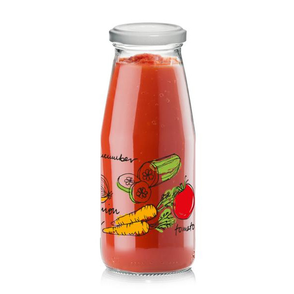 Sklenená fľaša na kečup CERVE 450ml zelenina