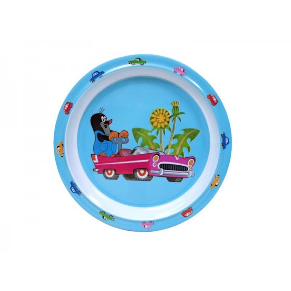 Melamínový tanier Krtko 21 cm autíčka