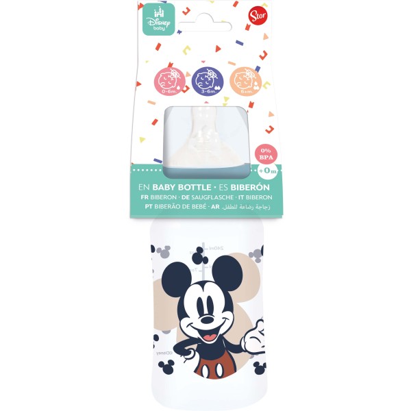 Dojčenská fľaša 240ml MICKEY