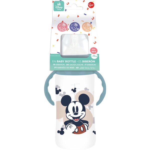 Dojčenská fľaša s ušami 360ml MICKEY