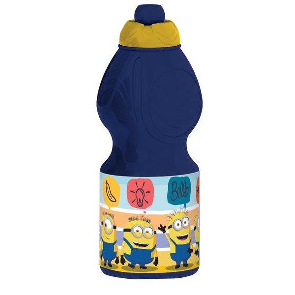 Fľaša na pitie Mimoni 400ml modrá