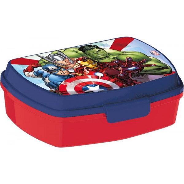 Plastový desiatový box Avengers 17,5x14,5x6,5cm