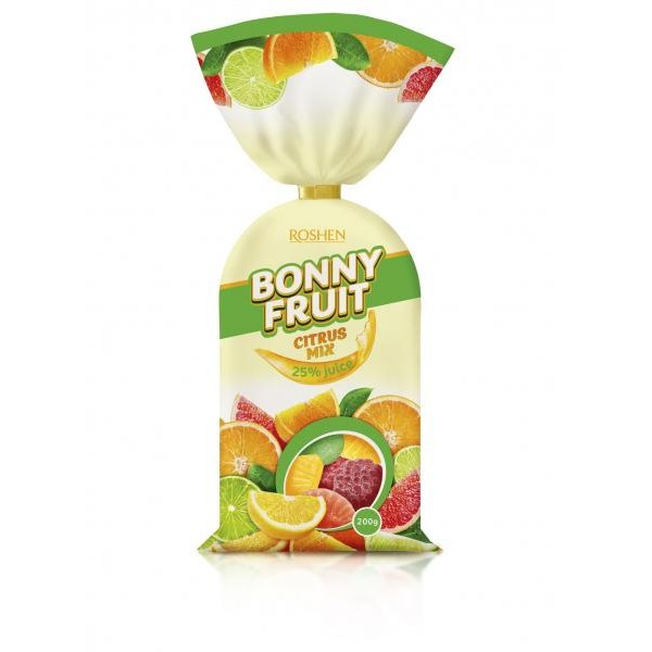 Želé cukríky ROSHEN BONNY FRUIT - CITRUS MIX 200g