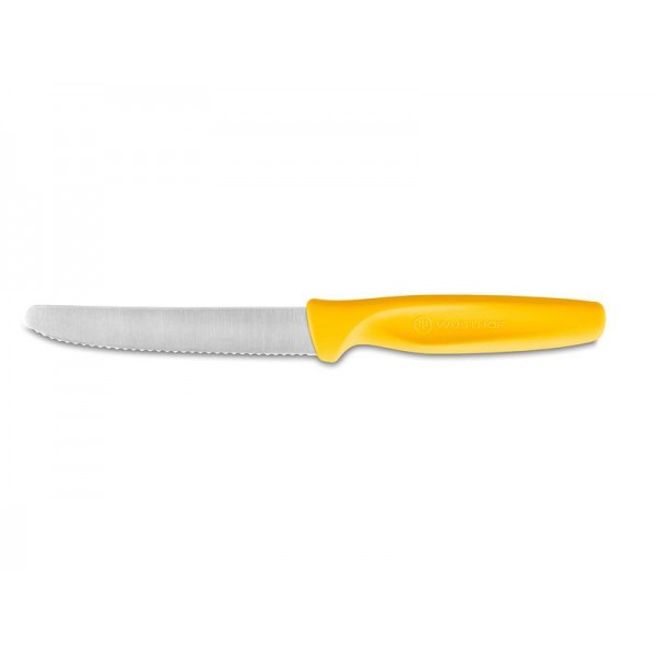 Univerzálny nôž WÜSTHOF 10cm vrúbkované ostrie, žltý