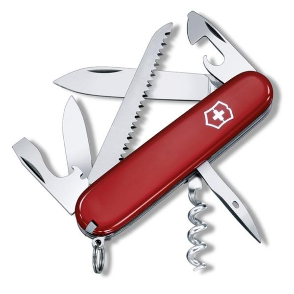 Vreckový nôž VICTORINOX Camper červený