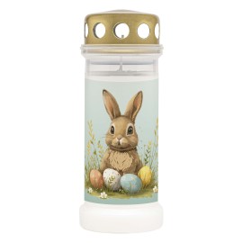 DIZAJN VEĽKONOČNÉHO ZAJAČIKA NA CINTORÍNE BIELY