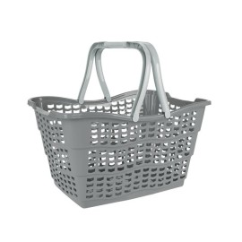 Plastový nákupný košík KEEEPER 15l šedý