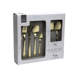 SADA PRÍBOROV 42 KS ZLATÁ