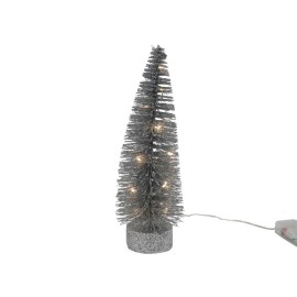 Vianočná dekorácia s časovačom 15LED stromček 26cm