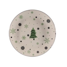 Vianočný keramický plytký tanier 26,5 cm stromček