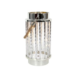 Dekoratívna lampáš 15LED 20cm strieborná