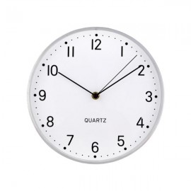 Nástenné hodiny TORO 25cm strieborné