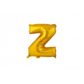 Balónik písmenko "Z" TORO 30cm zlatá