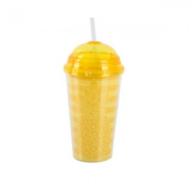 Plastový pohár so slamkou TORO 500ml