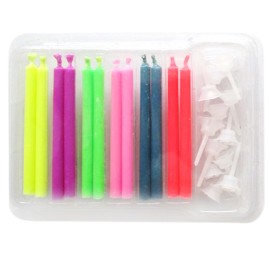 TORTOVÉ SVIEČKY S FAREBNÝM PLAMEŇOM 12KS S DRŽIAKOM