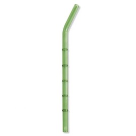 SADA SKLENENÝCH SLAMIEK 4KS+1KS ČISTIACA KEFKA ZELENÁ