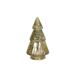 DEKORÁCIA VIANOČNÝ STROMČEK LED 0.5X10.5X19.5CM SKLO