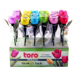 Solárne vonkajšie LED svetlo TORO tulipán