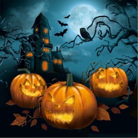 Papierové obrúsky 33x33cm 2vrstvové halloween 20ks