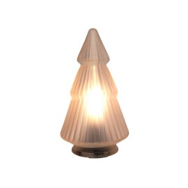 Sklenená dekoratívna LED lampička 19,5 cm stromček