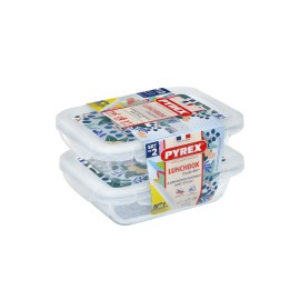 Sada sklenených dóz s viečkom PYREX 2x800ml