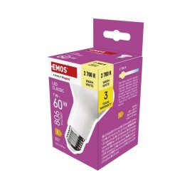 LED ŽIAROVKA KLASICKÁ R63/E27/7W(60W)/806LM/TEPLÁ BIELA