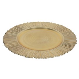 Dekoračný tanier 33cm zlatý