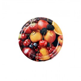 Viečko Twist na zaváracie poháre 10 ks, 82 mm, motív ovocie