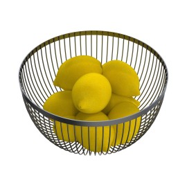 Drôtená misa na ovocie KITCHISIMO čierna Ø24,5cm
