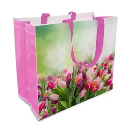 Nákupná taška TORO 43x37x21,5cm tulipány