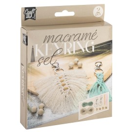 Kreatívna sada Macrame 2x prívesok na kľúče