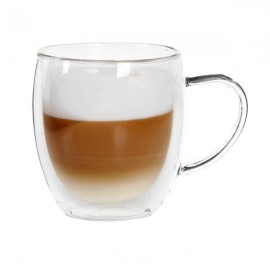 Sklenený hrnček Latte Macchiato TORO dvojité borosilikátové sklo 360ml