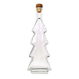 FĽAŠA V TVARE VIANOČNÉHO STROMČEKA 500ML SKLO