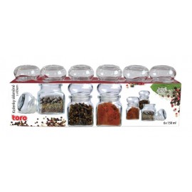Korenička 150 ml, set 6 ks, sklo, číra