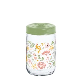 Sklenená dóza s viečkom TORO 660ml botanica