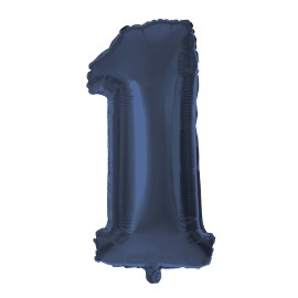 Balónik fóliový TORO číslica 1 30cm modrý