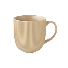 Keramický hrnček 510ml KITCHISIMO rebrovaný béžový