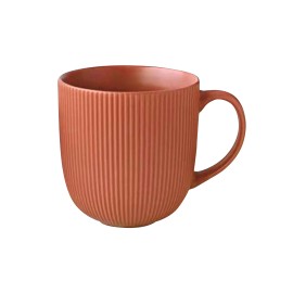 Keramický hrnček 510ml KITCHISIMO rebrovaný tehlový