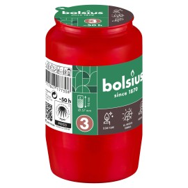 Náplň do cintorínskych lampášov BOLSIUS 50 hodín červená