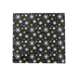 VIANOČNÉ OBRÚSKY SO SNEHOVÝMI VLOČKAMI 3 VRSTVY 33X33CM