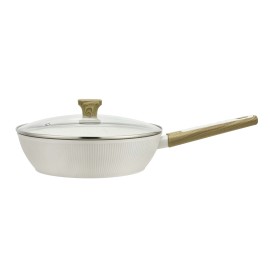 PANVICA KITCHISIMO BIANCO S POKRIEVKOU 28CM INDUK. DNO