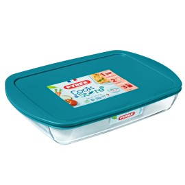 Sklenený pekáč s vekom PYREX 40x27cm/4,9l., borosilikát