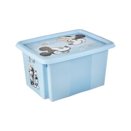Plastový úložný box s vekom KEEEPER 15l Mickey