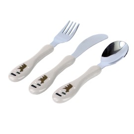 Sada detských príborov KITCHISIMO 3ks medvedík