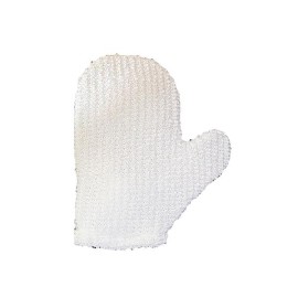 Masážne rukavice do kúpeľne a sauny TORO biela