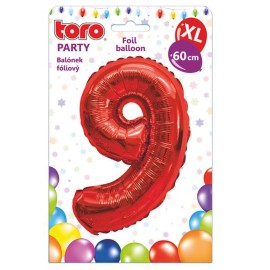 Balónik fóliový TORO XL číslica 